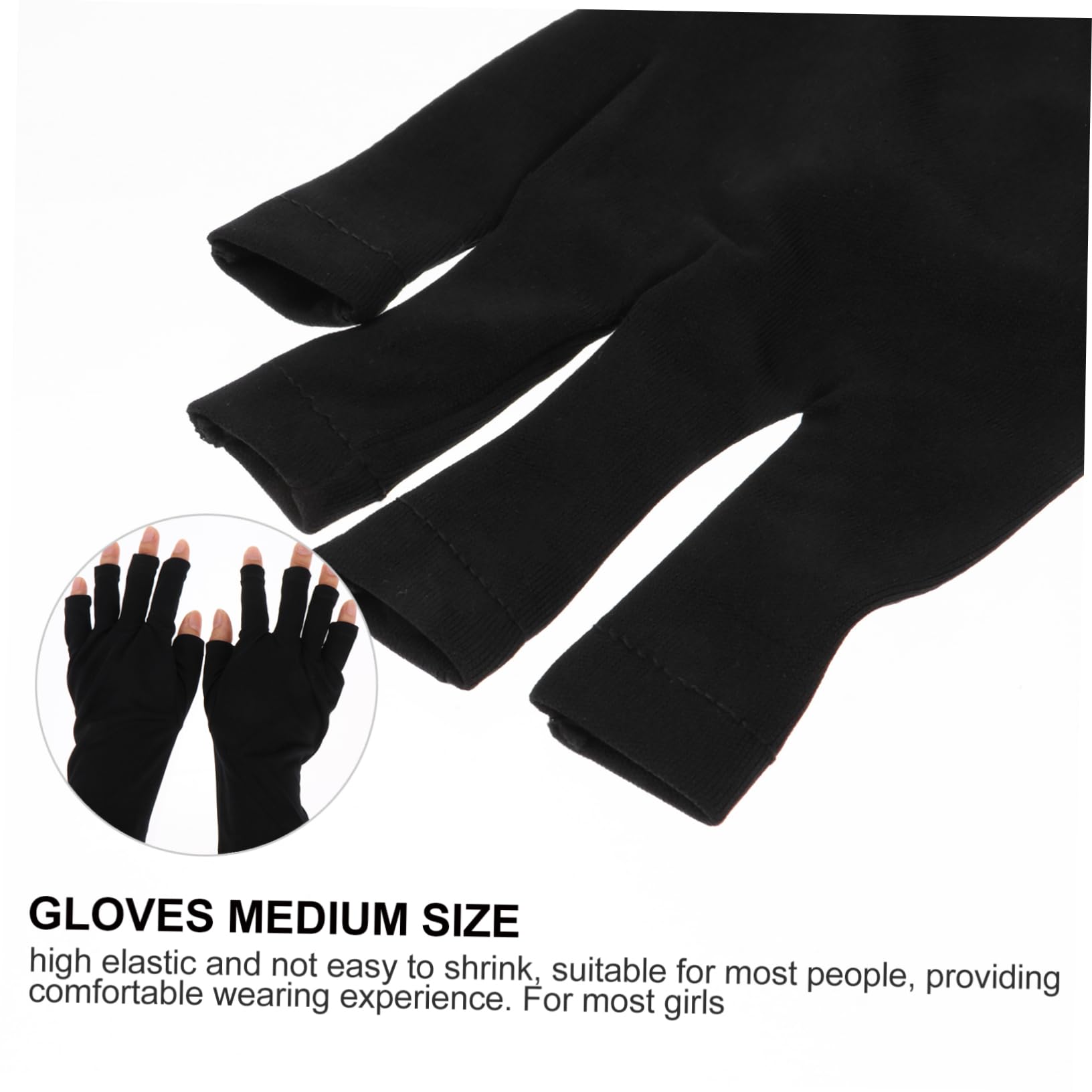 HAPINARY Lace Gloves Fingerless Uv Protection Gloves for Manicure Moisturizing Anti-uv Protection