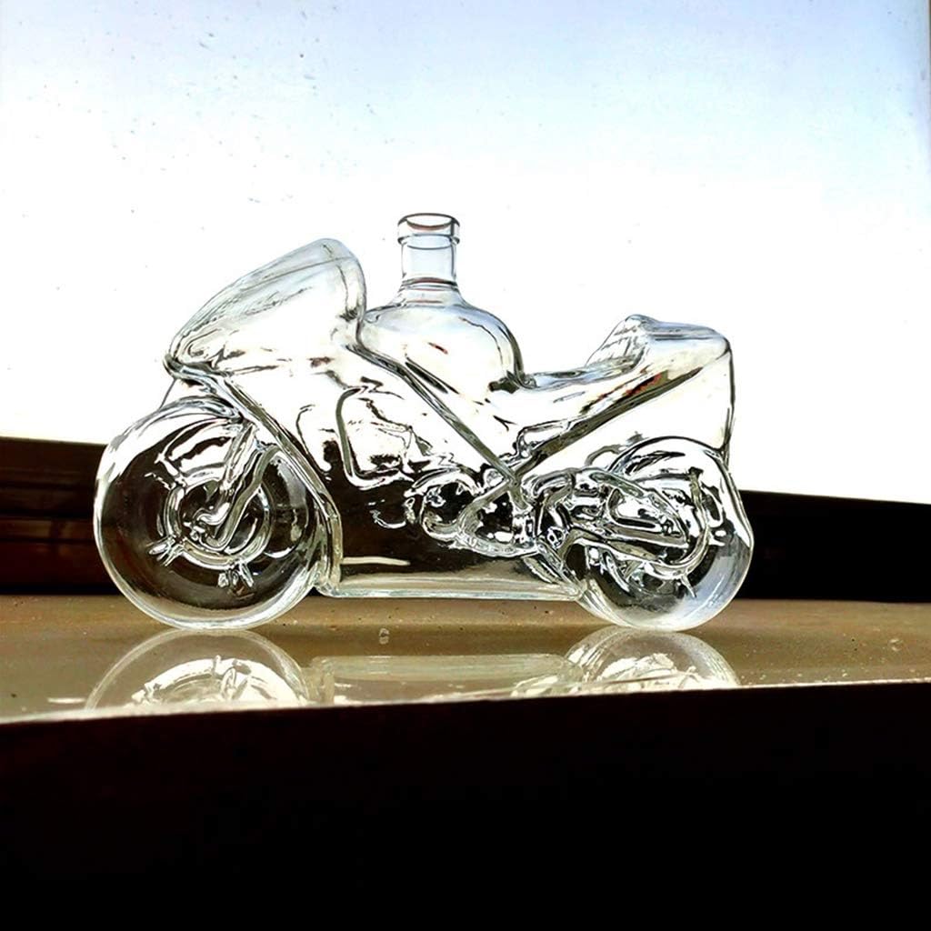 Karafka do whiskey na motyw motocyklowy Elegancka 750ml - Karafka do whiskey, wina, szkockiej whisky lub likieru, 24 * 8 * 15cm