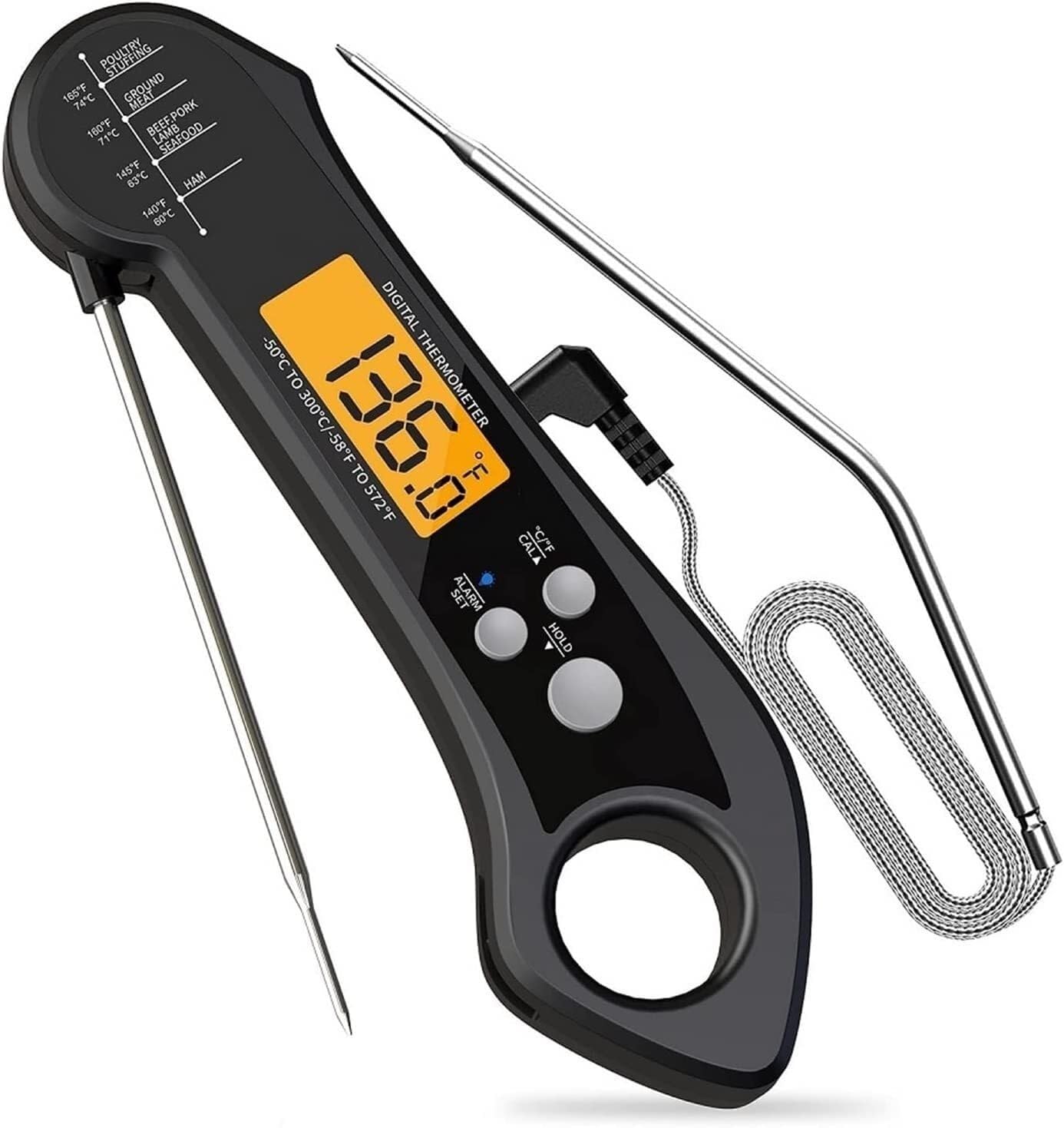 Termómetro digital for alimentos de cocina, termómetro con sonda for cocinar alimentos, herramientas de cocina