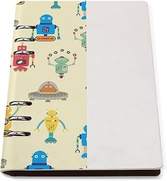 Amazon ノート 日記帳 ルーズリーフ式 かわいい ロボット 漫画 バインダーノート ノートブック 6穴 Puレザー メモ帳 システム手帳 ダイアリー帳 リングノート 会議記録用 練習帳 文房具 雑記帳 差し替え可 人気ノート オフィス用品 学習 ビジネス 入園祝い 就職 誕生日