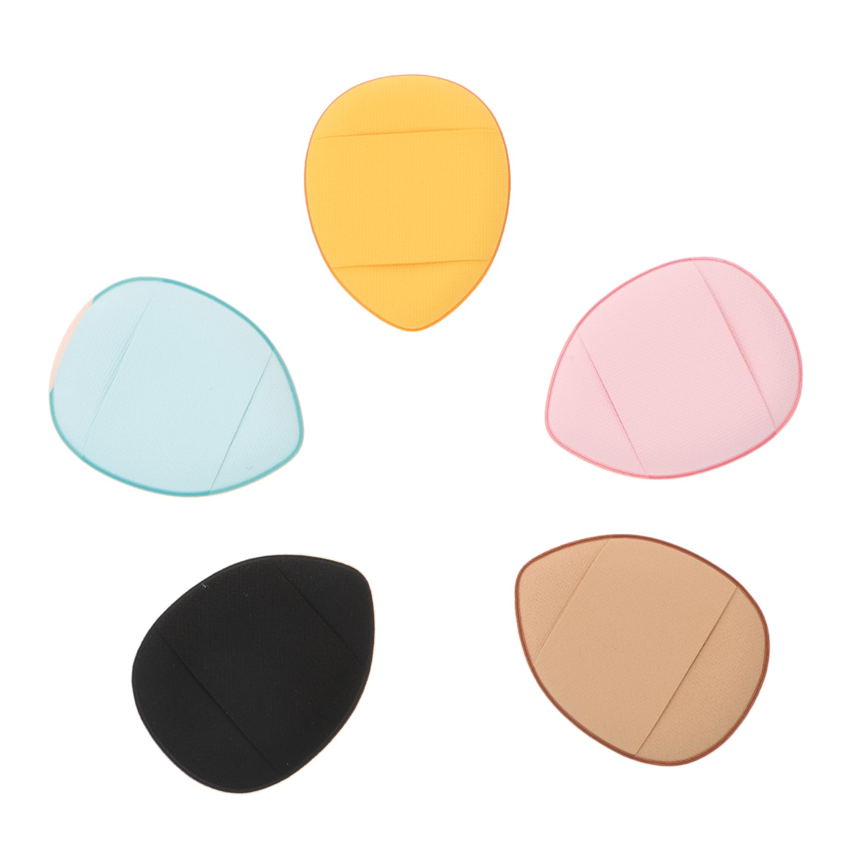 CALLARON 1 Set 5pcs Fingertip Puff Round Cushion Powder Puff Makeup Mini Finger Powder Sponge Fluffy Mini Puff Cotton Finger Sponge Loose Finger Puff Makeup Pad Hydrophilic Polyurethane