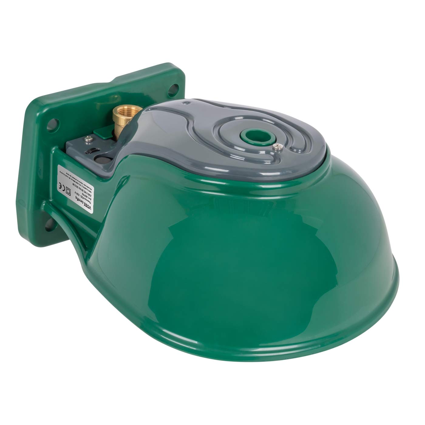 VOSS.farming beheizte Tränke Thermo P25-230V, 30 Watt, 230V Anschluss möglich, automatisches Thermostat, Spezialkunststoff, Frostschutz Pferde Rinder Pferdetränke Rindertränke Selbsttränke