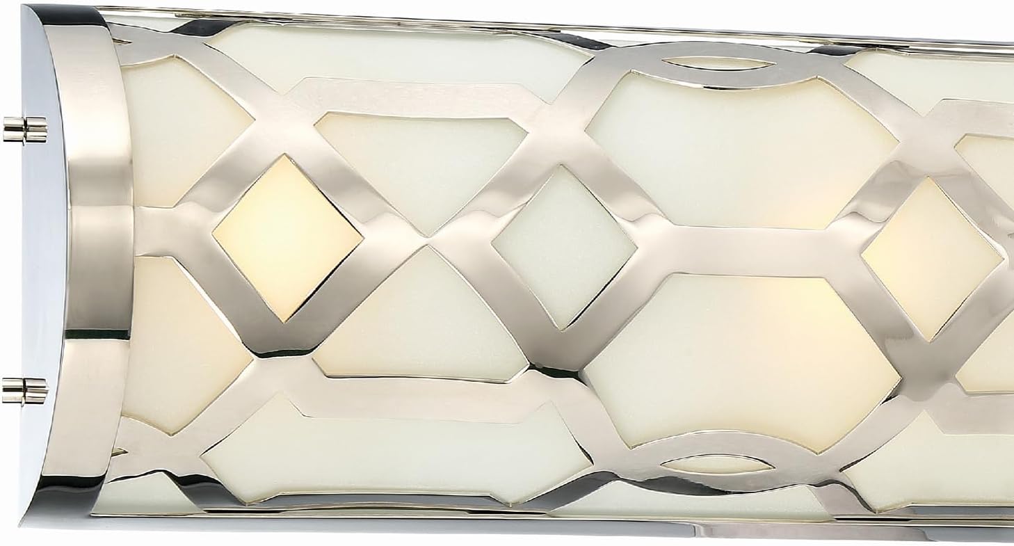 Crystorama Libby Langdon Jennings Integrated LED Polished Nickel Bathroom Vanity