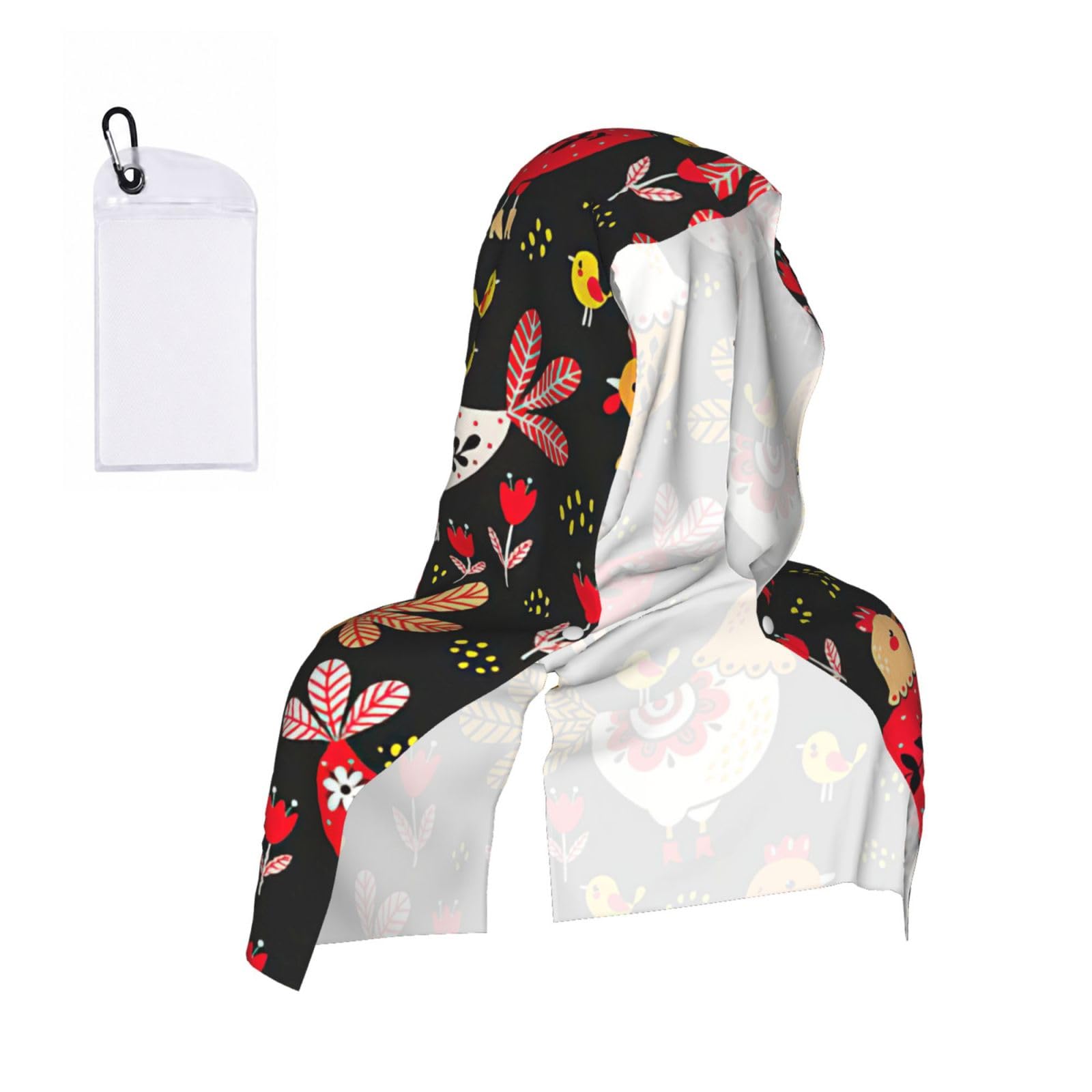 ZYJHYY Cute Rooster Chickens Print Unisex Swimming Towel Practical Camping Towel Skin-Friendly Cooling Towel For Workout Training