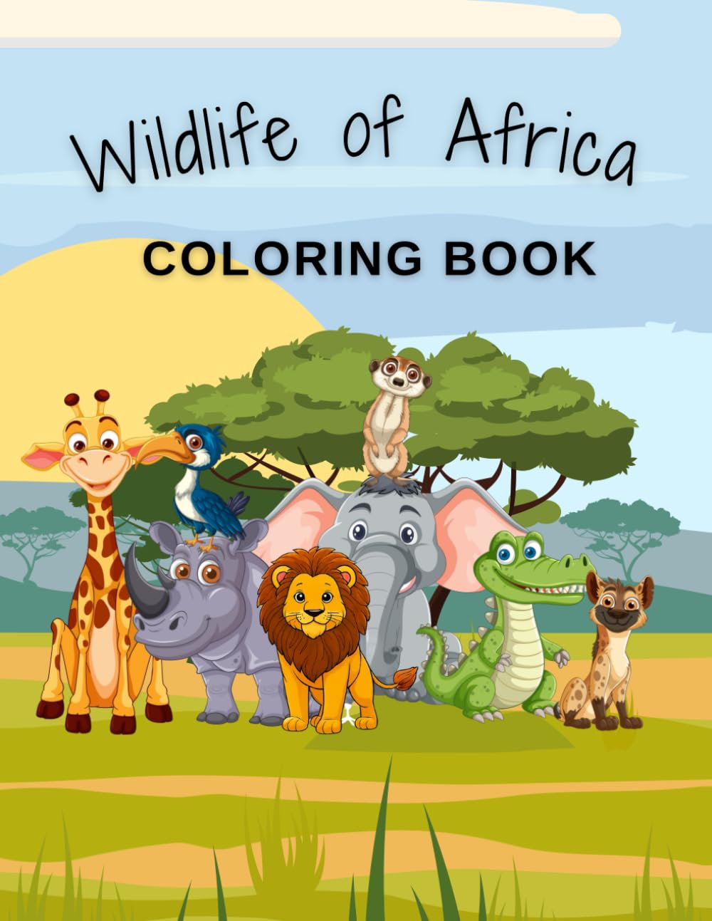 Wildlife of Africa Coloring Book