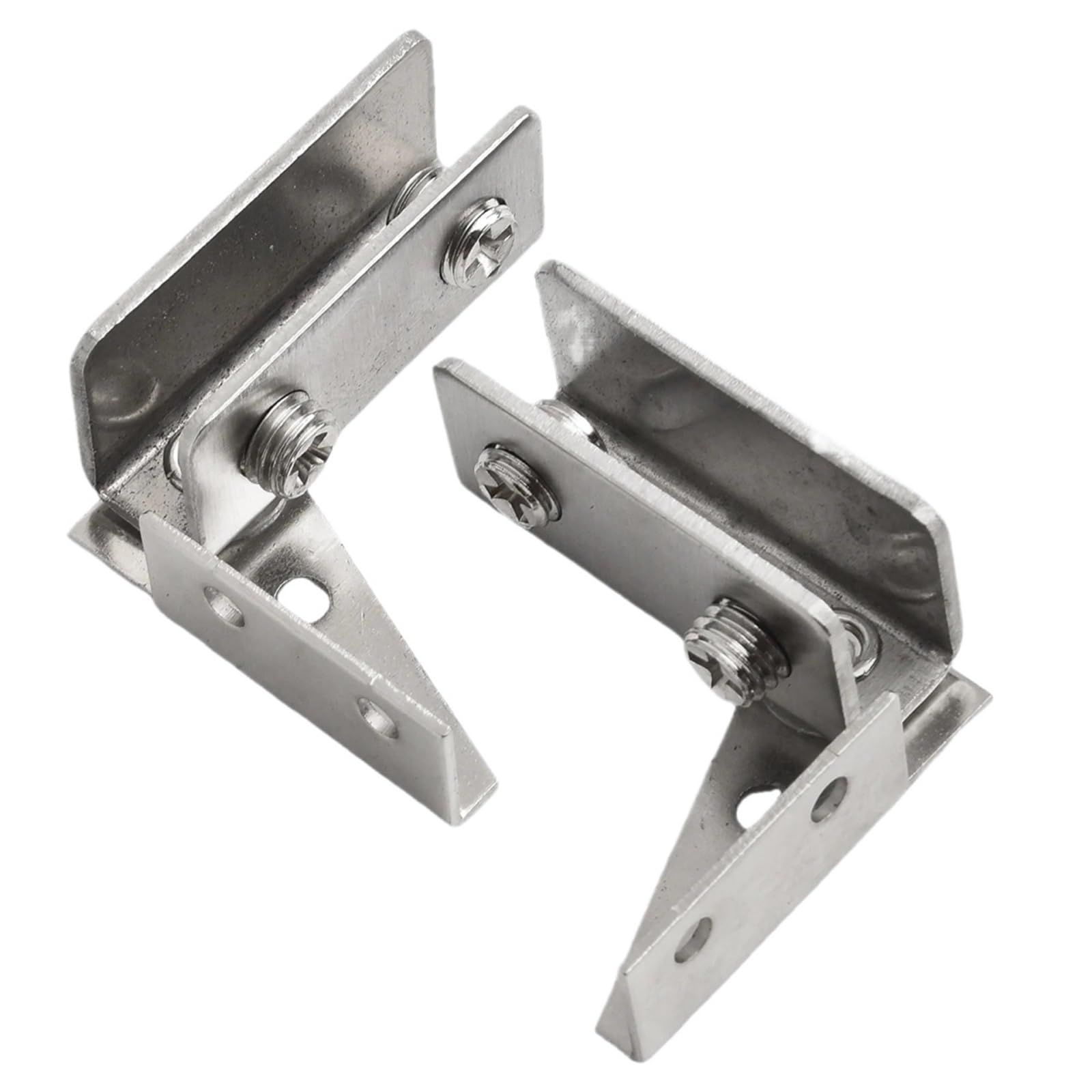 Kdhcvkz Silver 2Pcs Hinges Stainless Steel 43.5X40mm Door Hinges(Silver)