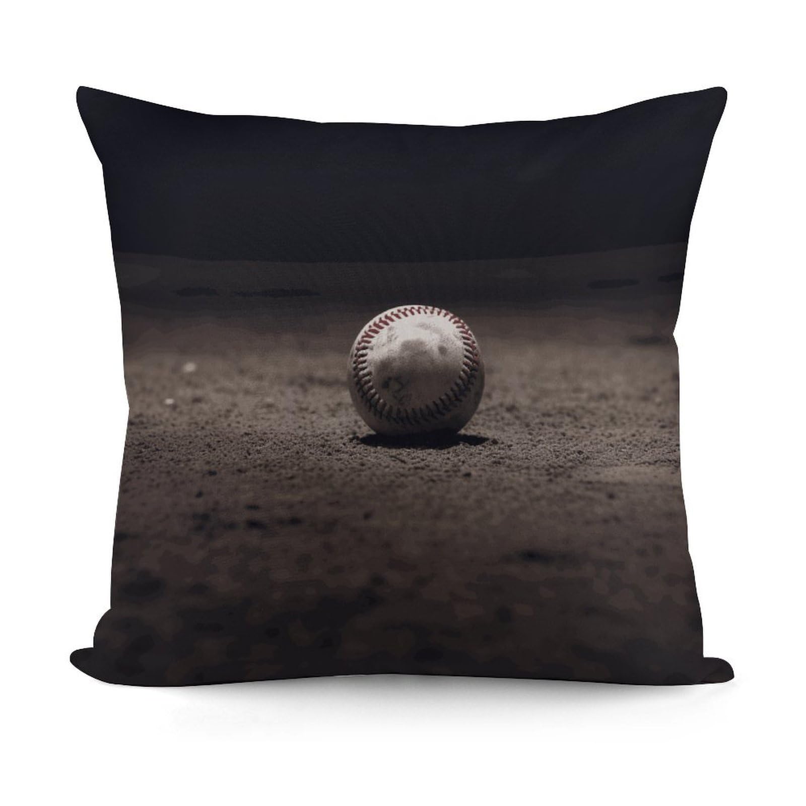 JTREHY Baseball Pillow Covers Decorative Throw Pillow Covers Soft Decor Couch Cushion Case Modern Square Pillow Cases Summer Pillow Cover for Sofa Living Room 18x18 in