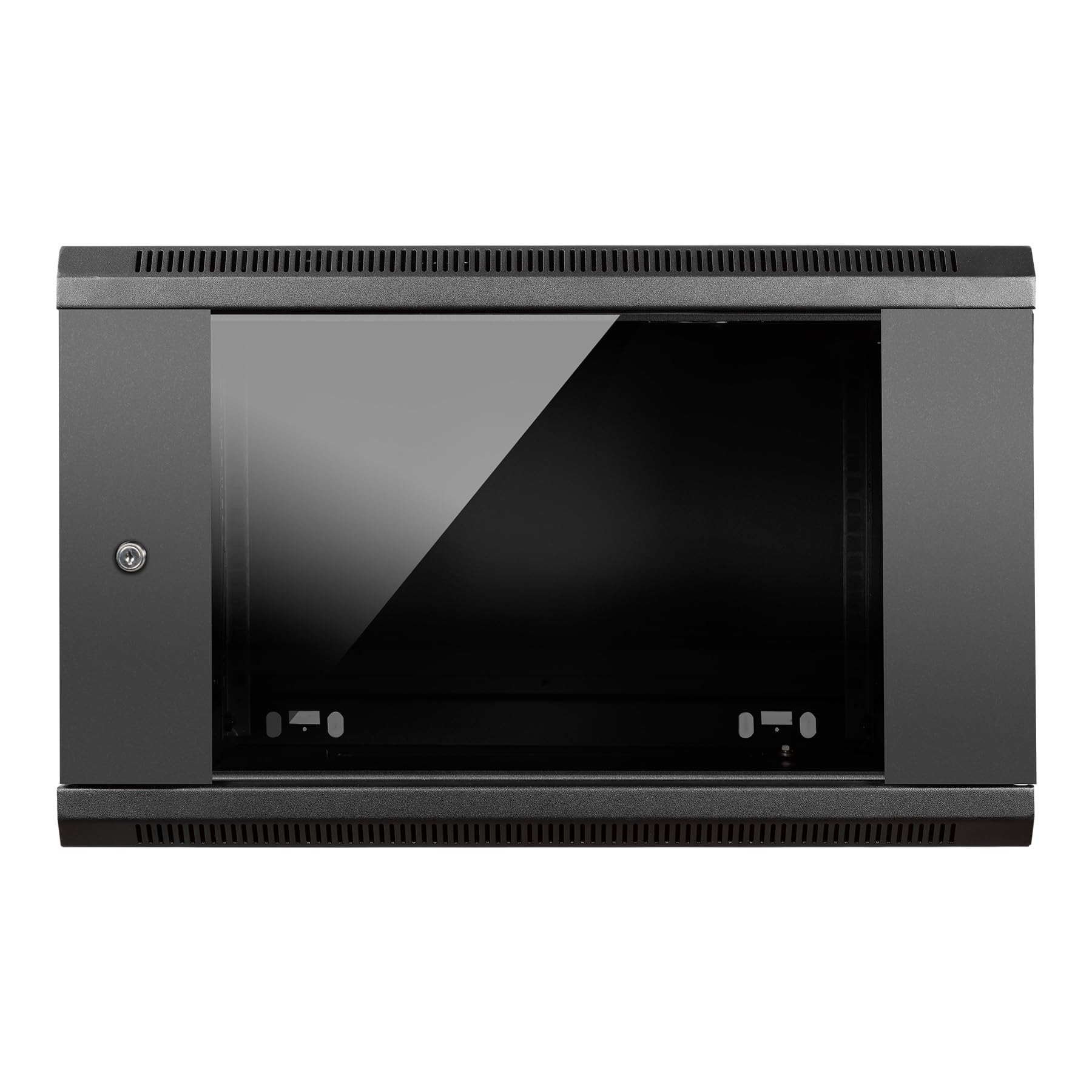 Aiten Data Armario Rack Mural 19" 6U Medidas 600 x 600 x 370 mm Montado. Incluye Tornillos de Montaje y 2 Llaves para Cerradura Frontal