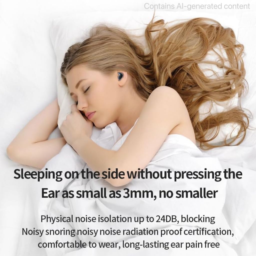 Auriculares inalámbricos Bluetooth 5.4 para dormir, ligeros, diseño pequeño para dormir, correr, entrenamientos, etc