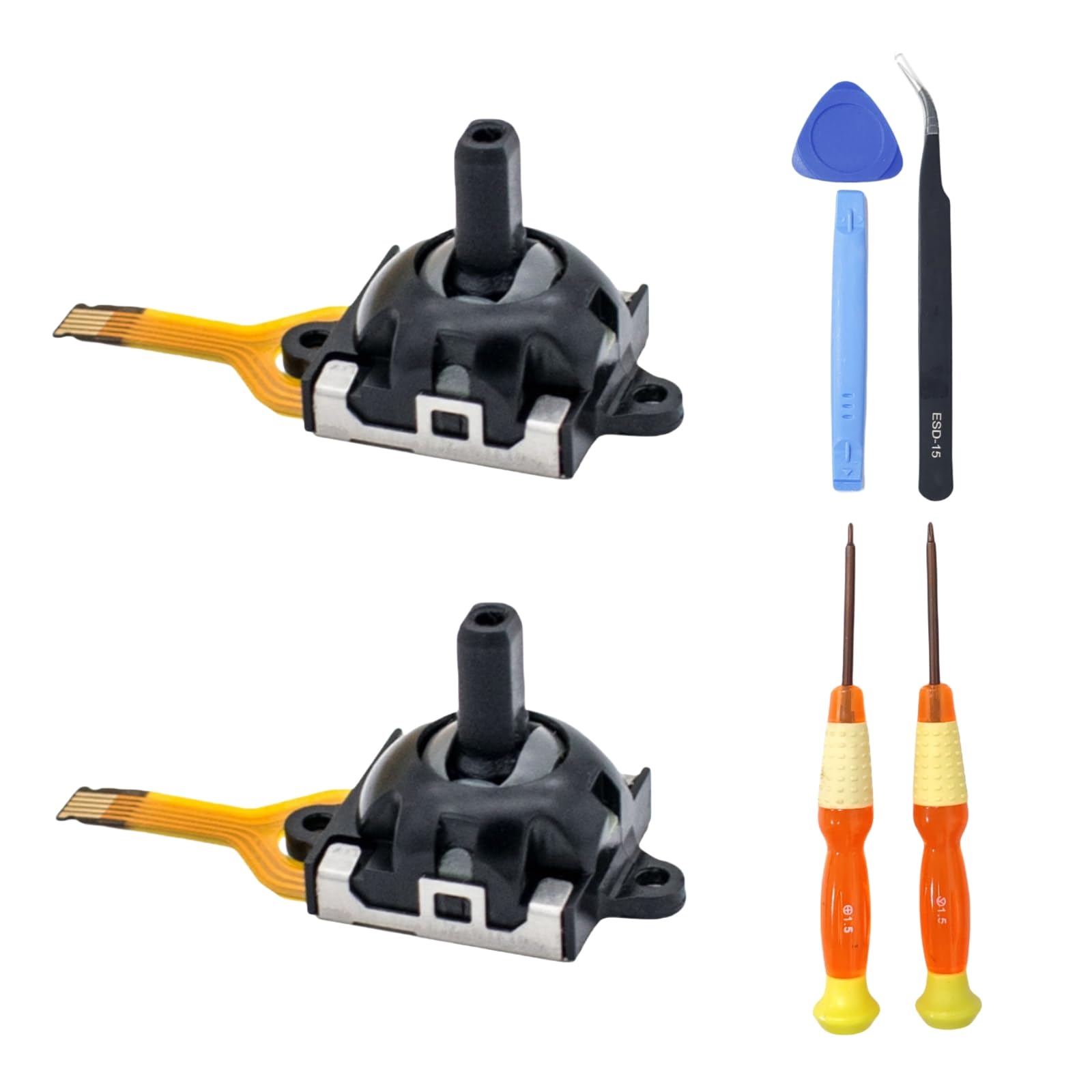 Hzxkqmil Replacement Joysticks Analog Stick for Legion Go Controller, 2pcs Joystick Kit Thumb Sticks Module Accessories Compatible with Lenovo Legion Go Handheld