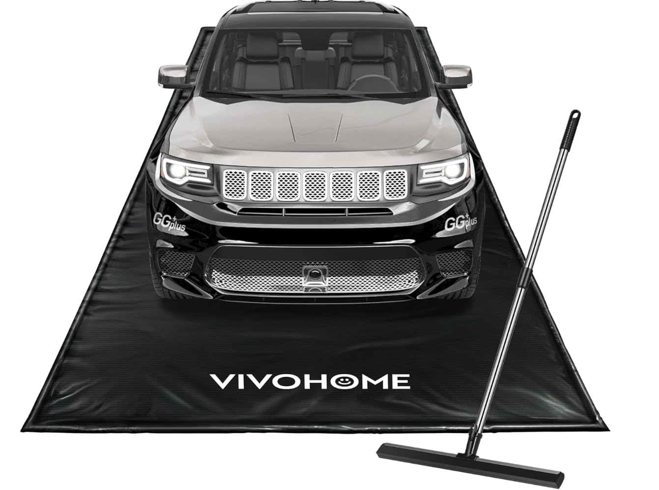 VIVOHOME Garage Floor Mat 7'9" x 16' Containment Mat with Stay Put Corner