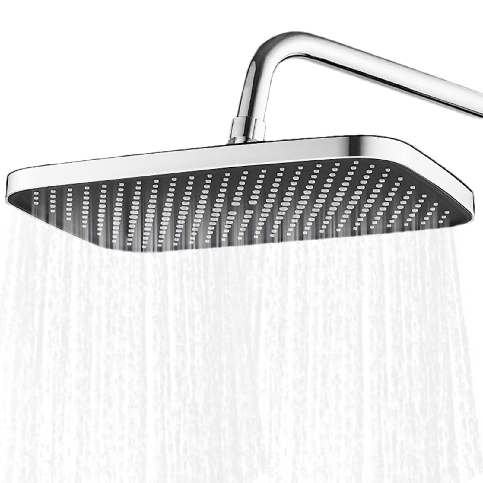 Pommeau de douche à effet pluie avec inclinaison réglable et jet fin
