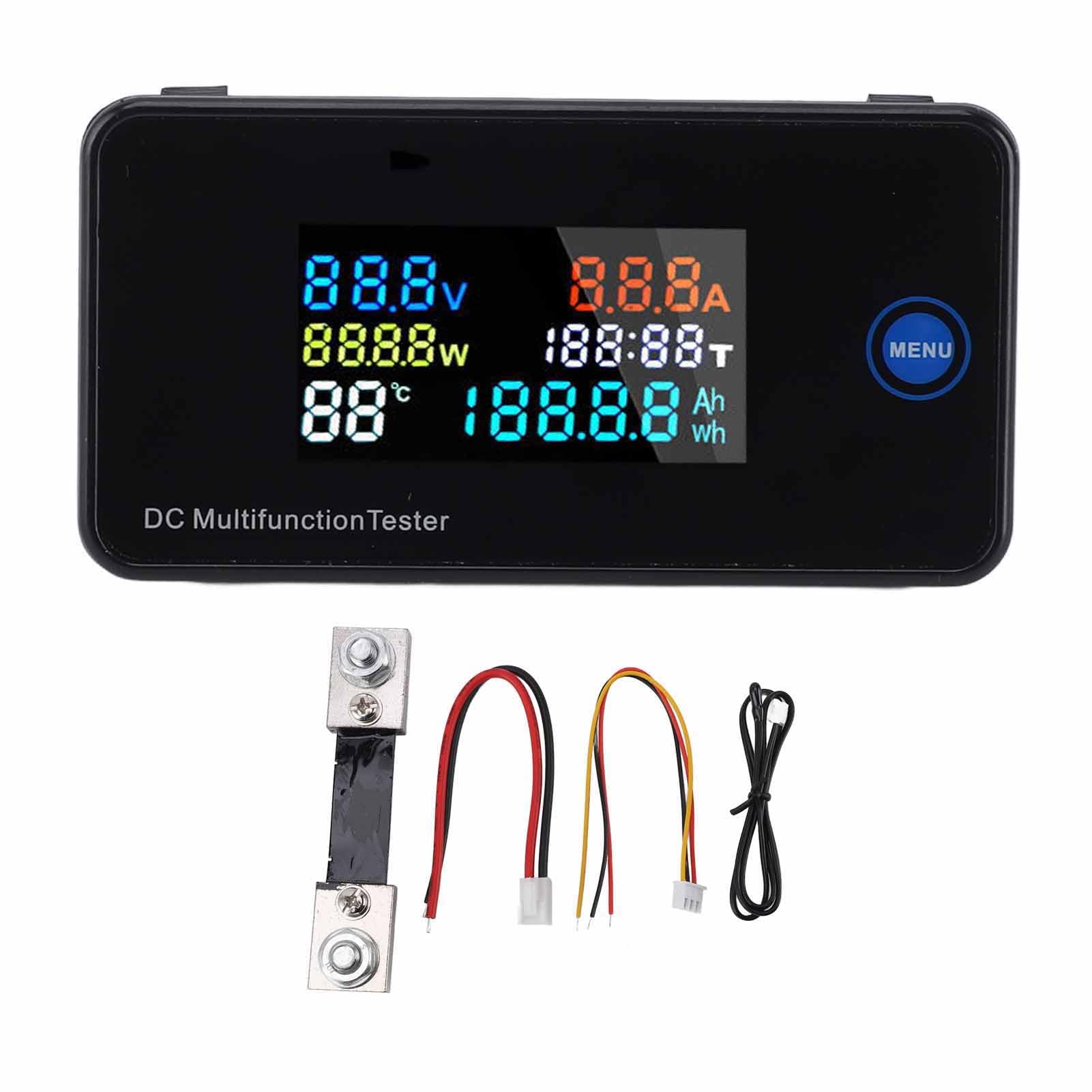 keweisi voltage current display dc 0-200v digital voltmeter ammeter multimeter panel 0-100a volt tester meter amplifier detector led voltage amp monitor for car