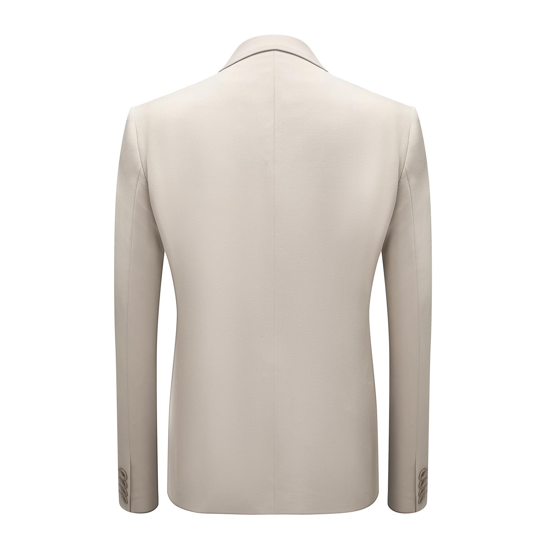 Allthemen Costumes Hommes 3 pièces Mariage Un Bouton Revers Slim Fit Veste Formel Couleur Unie Classique