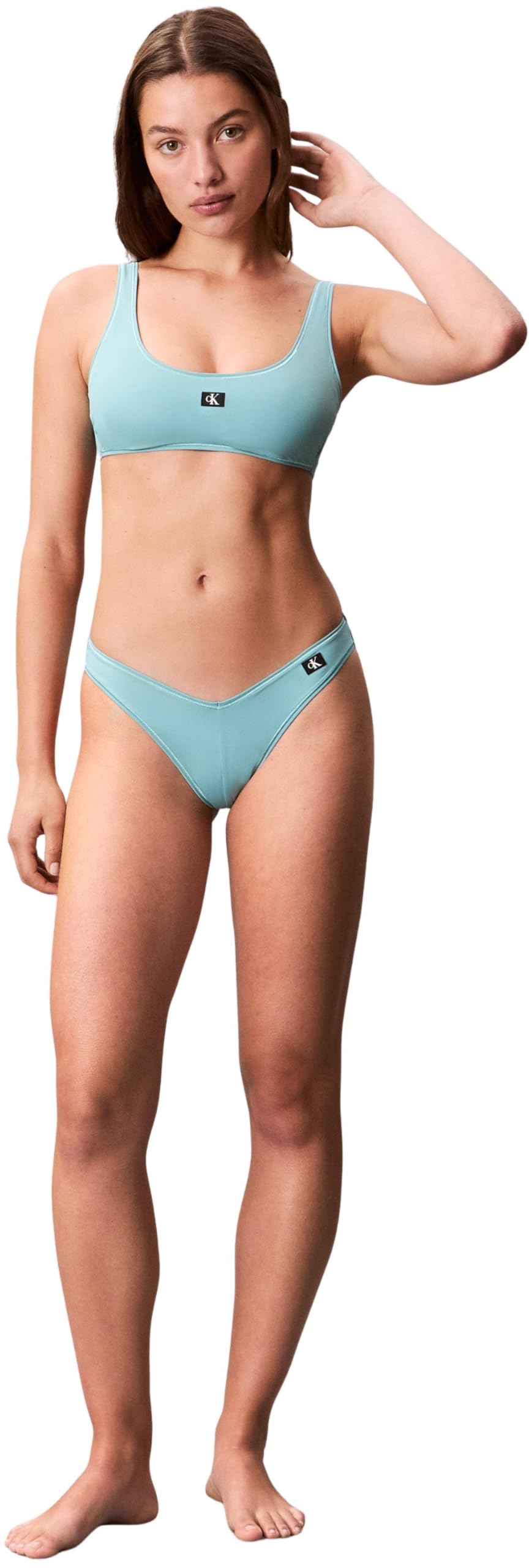 Calvin Klein Top de Bikini Mujer Bralette con Relleno extraíble