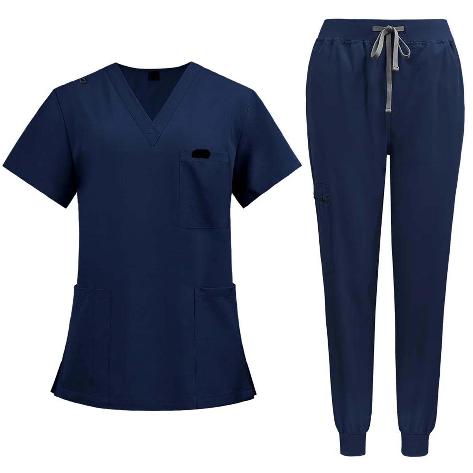 Uniformes Sanitarios Mujer Conjunto médico Unisex de Manga Corta y Secado rápido: Uniforme Trabajo Dental hospitalario 2 Piezas for médicos Enfermeras