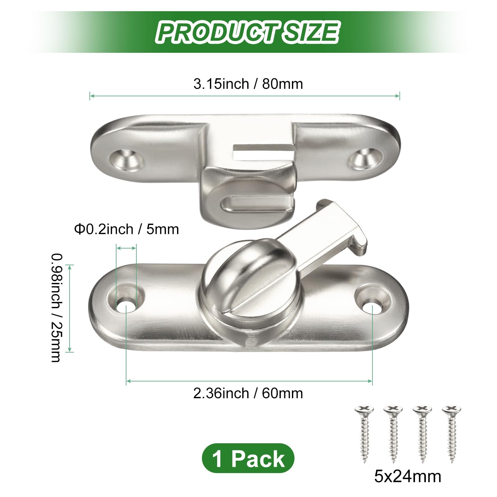 M METERXITY 1-Pack Flip Latch Gate Latch - Image 3