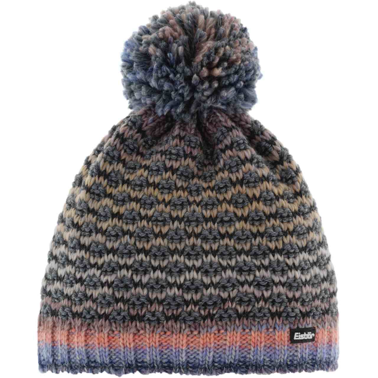 Eisbär Unisex Liaorange-Anthracite Stravo Pompom Mue Liaorange-Anthrazit