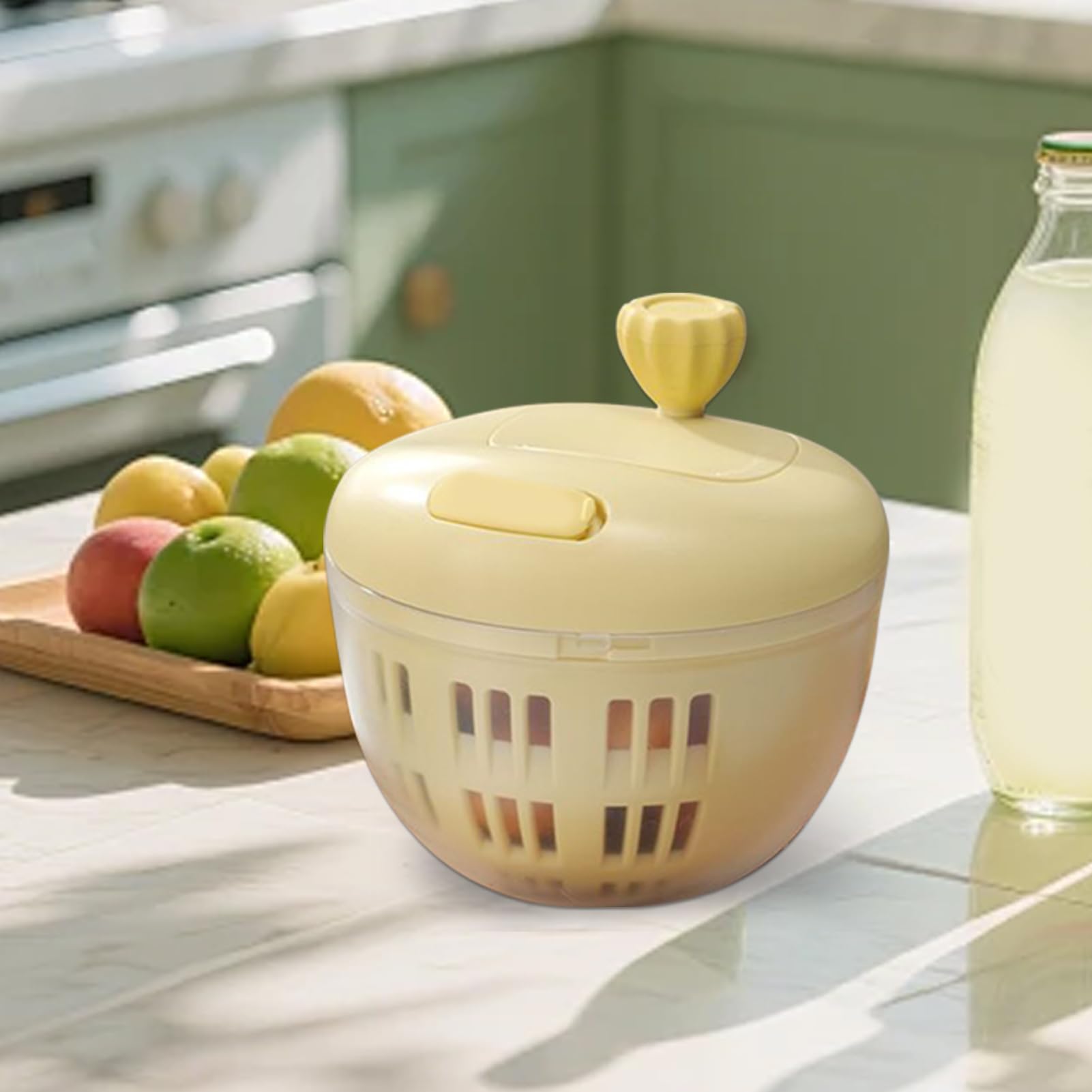 suszarka do warzyw, Wirówka do sałaty – Sałata 800 ml | Przyrząd kuchenny świeżych(Lemon Tree)