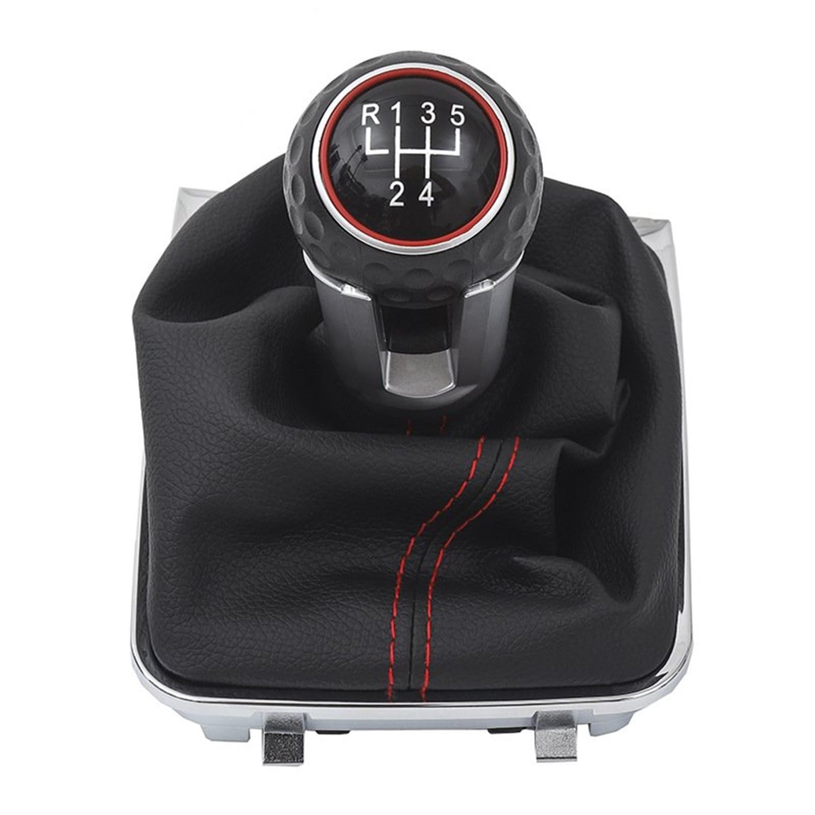AMYALIN Car Gear Shift Knob for VW for Golf for Jetta MK5 MK6 for GTD Manual Transmission Shift Knob Head Rod Vehicle Replacement Parts(for 5 Speed)