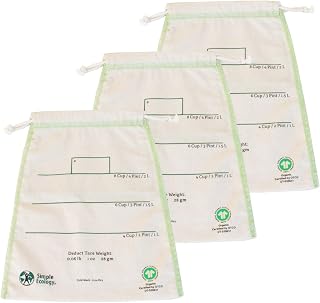 Simple Ecology Organic Cotton Reusable Bulk Bin Bags - Large 3 Pack