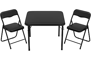 GAOMON Kids White Table and Chair Set