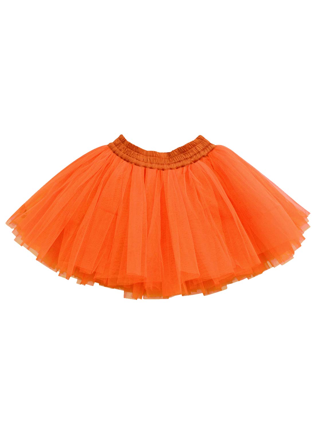 A.T.U.N. (ALL THINGS UBER NICE)Polyester Tutu Skirt (GSKT ORG TUL_4-6_Orange_4-6Y)