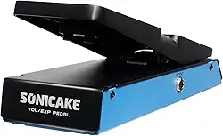SONICAKE Pedal de expressão de volume, pedal de expressão EXP e volume passivo 2 em 1 com efeitos combinados para guitarra, pedal de tamanho normal - FlipVol