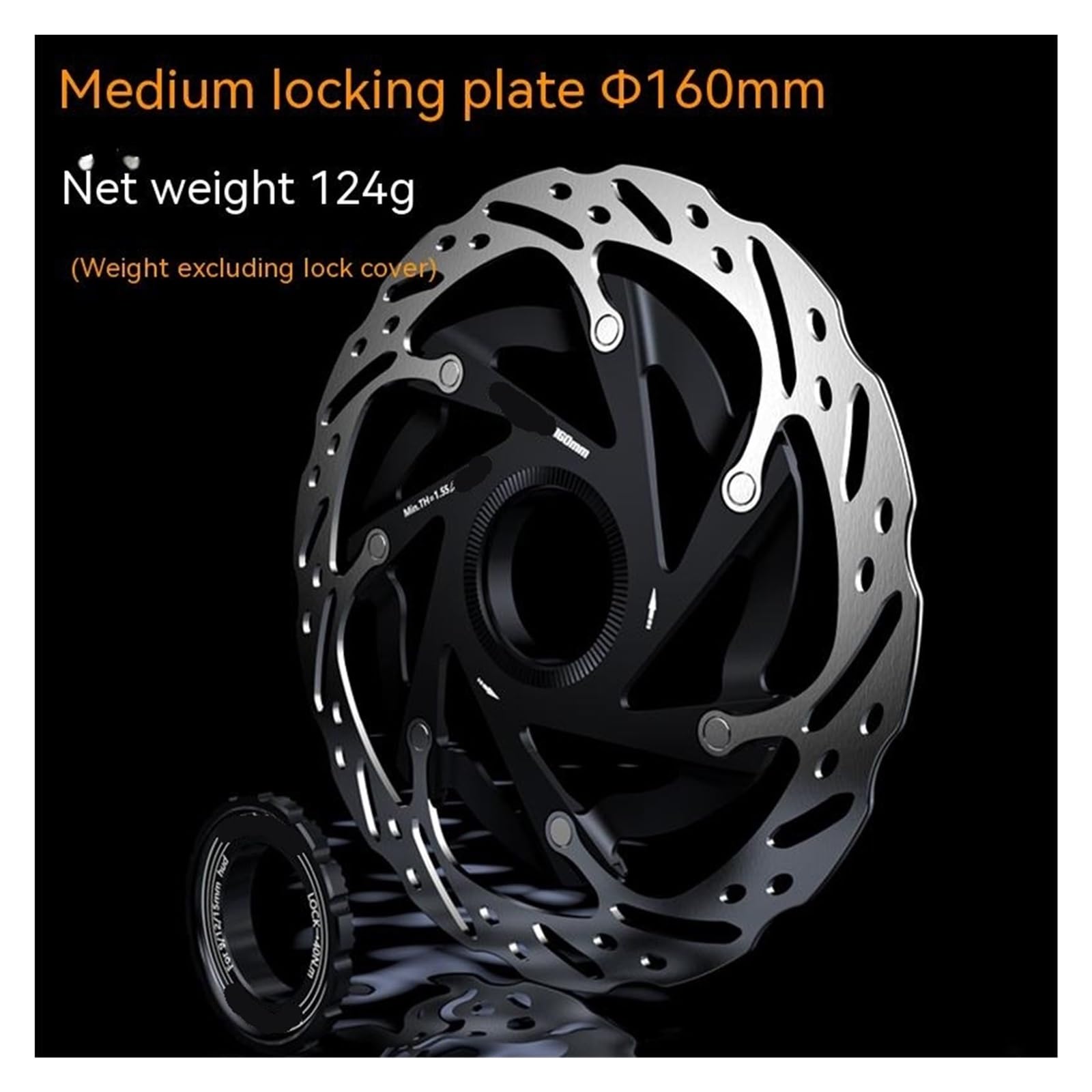 140mm 160mm Centerlock Mountain Road Bike MTB Dissipazione Del Calore Raffreddamento Pastiglie Cave Disco Center Lock Disco Dischi Freno Anteriore