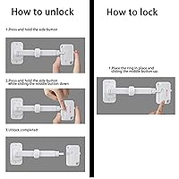 Vista 7 de CMINGJ（2 Pack） Child Proof Window Restrictor, Adjustable Baby Safety Window Lock, Window Safety Locks for Toddlers & Pets, Easy to Install Suitable