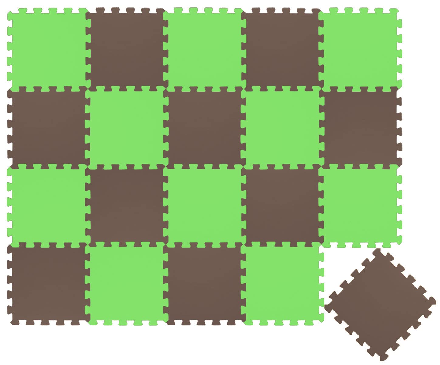 LittleTom 18 Pieces Baby Play Mat - 30x30 Soft Puzzle Mats Floor Playmat Interlocking Foam Tiles