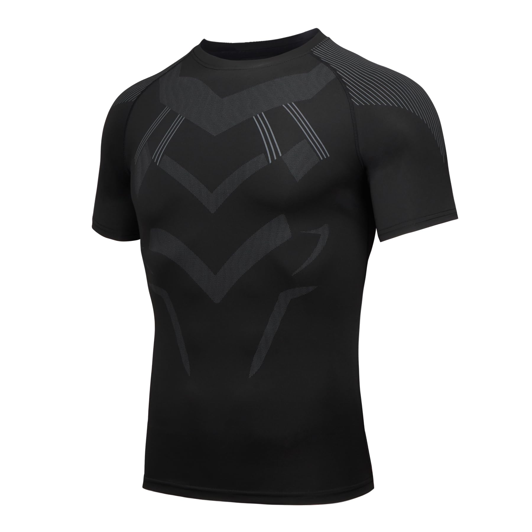AMZSPORT Maglia a Manica Corta Compression da Uomo Sport Palestra