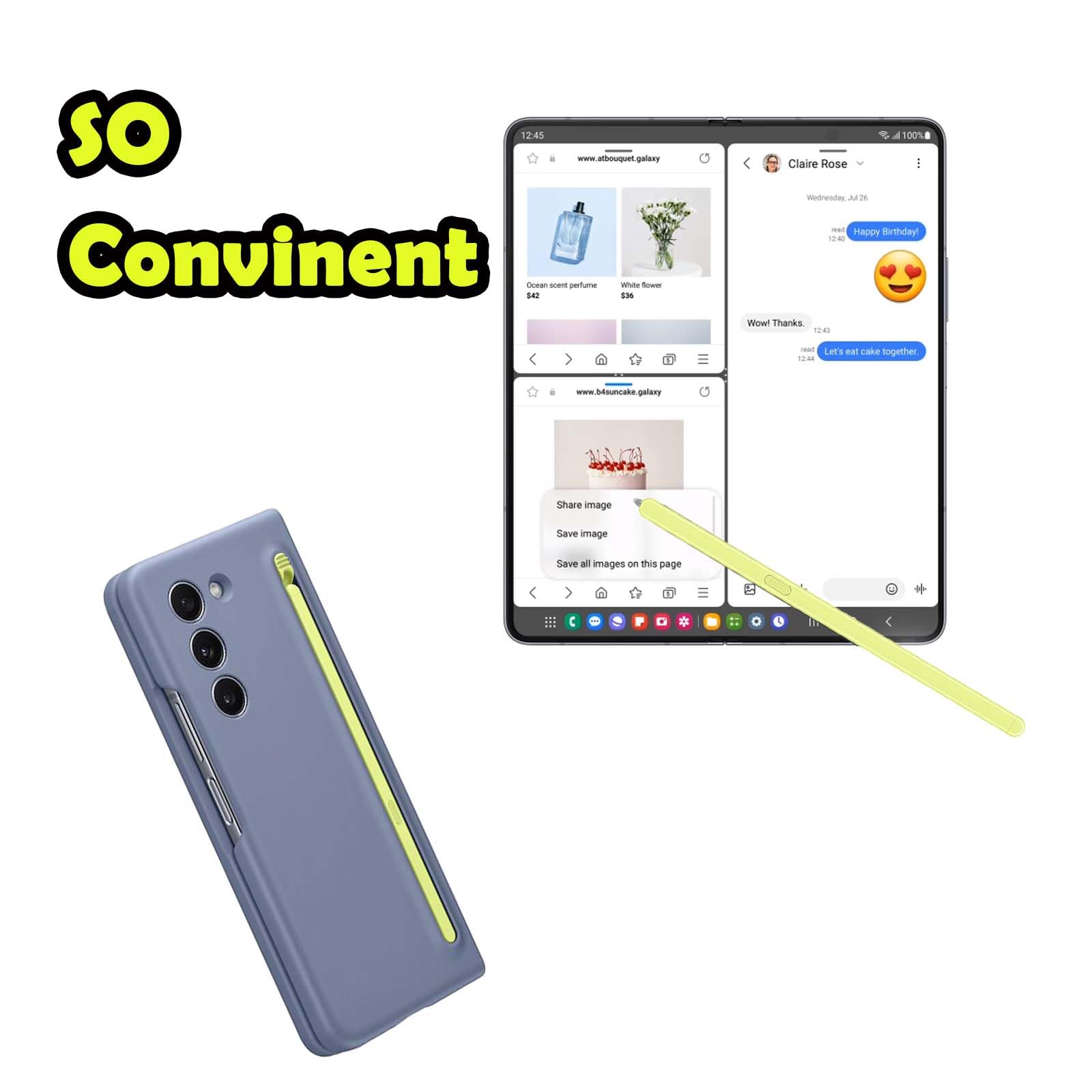 Amazon.com: Z Fold 5/6 Stylus Pen Fold Edition for Samsung Galaxy