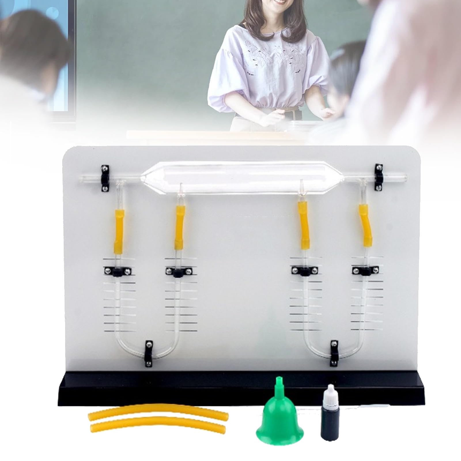 Model demonstracyjny zależności prędkości i ciśnienia płynu, instrument do nauczania fizyki, pomoce naukowe, do intuicyjnej demonstracji