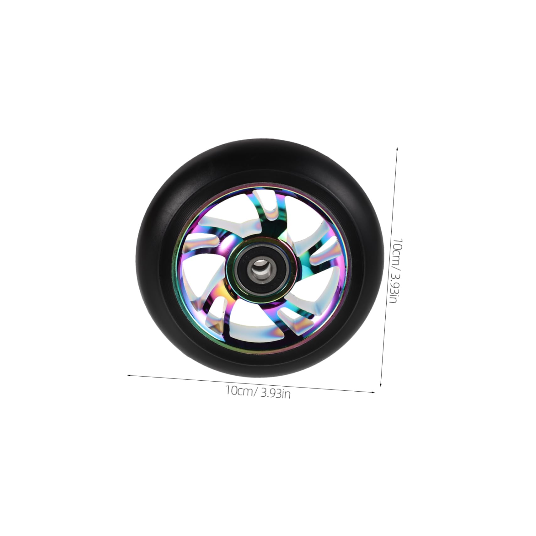 Alipis Ruote Luminose per Monopattino 2 Pezzi in Lega di Alluminio Design Unico per Maggiore Velocità e Installazione Semplice, per Uso Esterno e Urbano