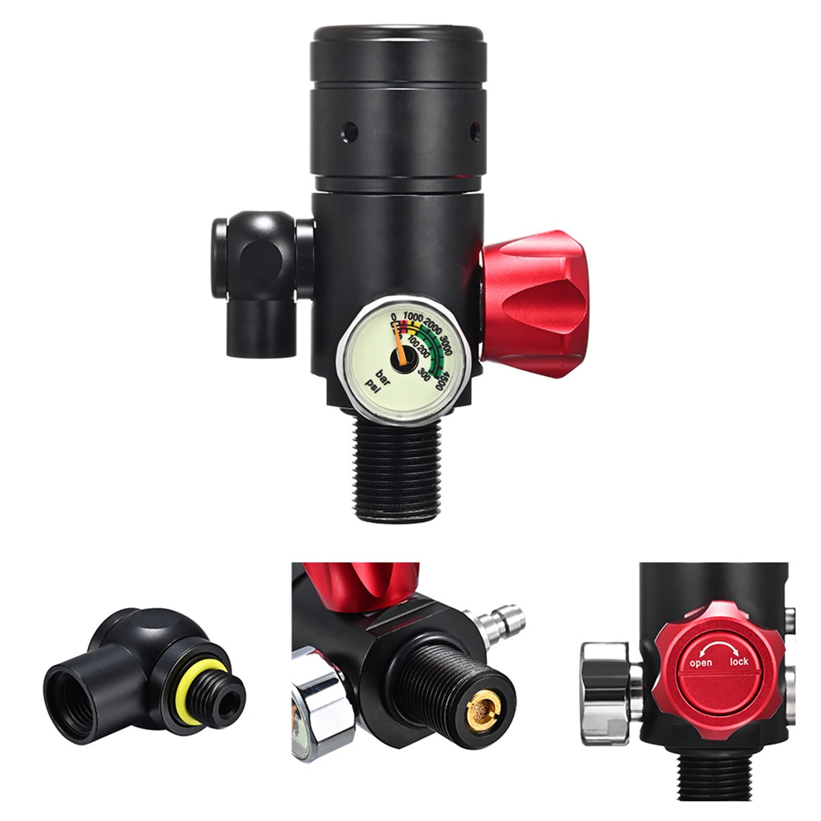 Mini Bouteille De Plongée 1L – Kit Complet Avec Masque, Pompe Manuelle, 20 Min D'autonomie, Aluminium 6061, Portable