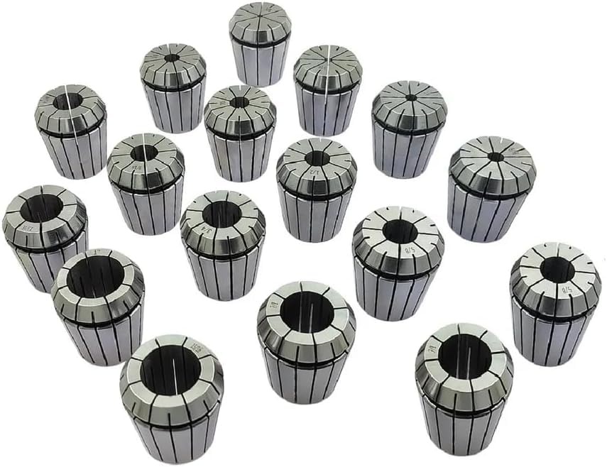 Buyohlic ER - Juego de pinzas para fresado CNC y soportes de herramientas de torno - Accesorios para máquina de grabado (pinza ER20 - 14 piezas (tamaño: 1/16 pulgadas - 1/2 pulgadas)