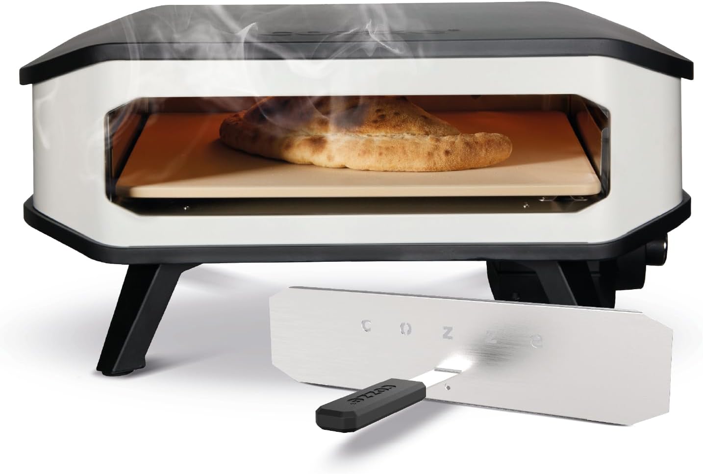 MILLARCO Cozze® 17" Electric Pizza Oven with Pizza Stone and Front Cover 230V/2200W, Blackone