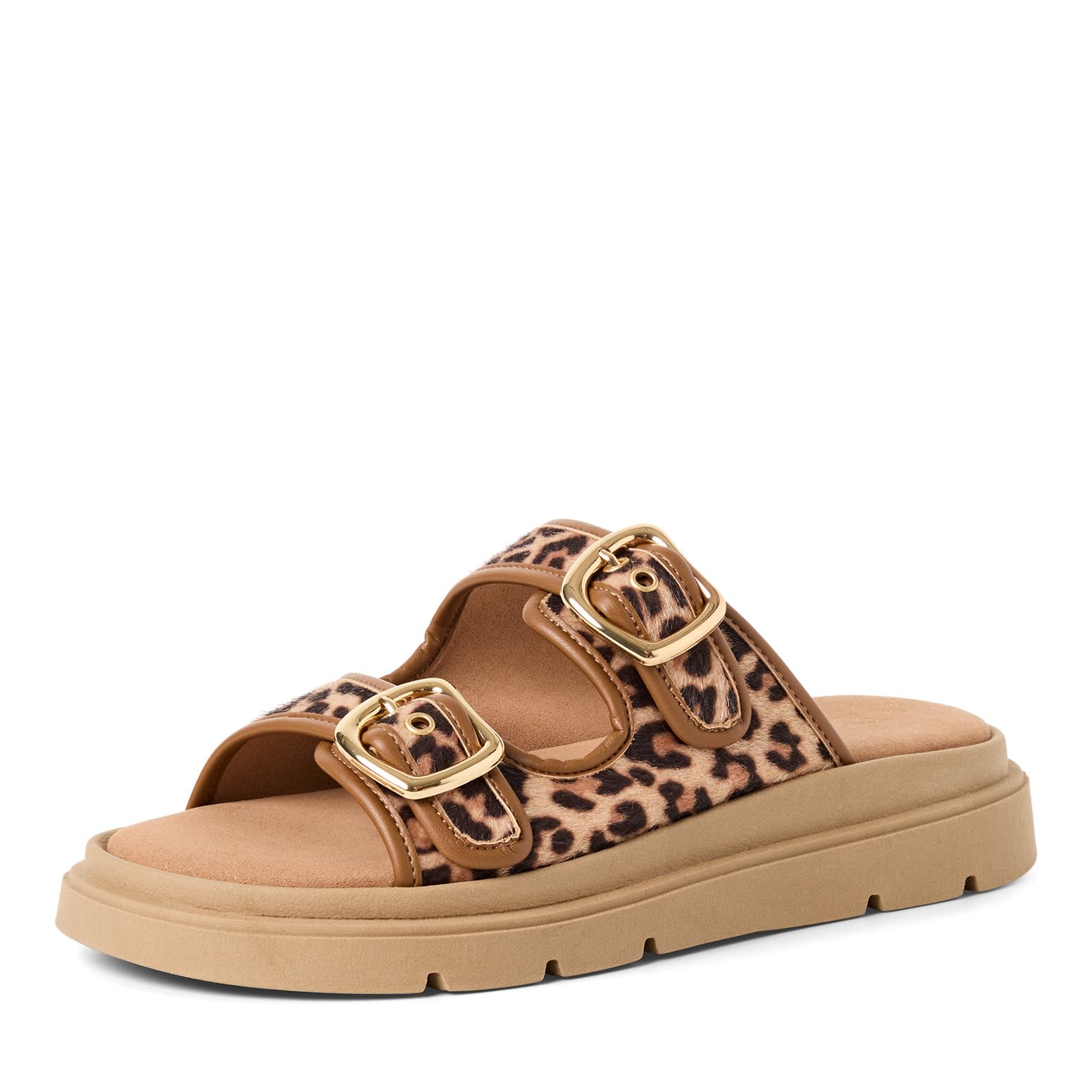 Marco Tozzi Women's Sandal Soft Feel Me Footbed Summery, Beige (Leo Dune Comb), 4.5 UK