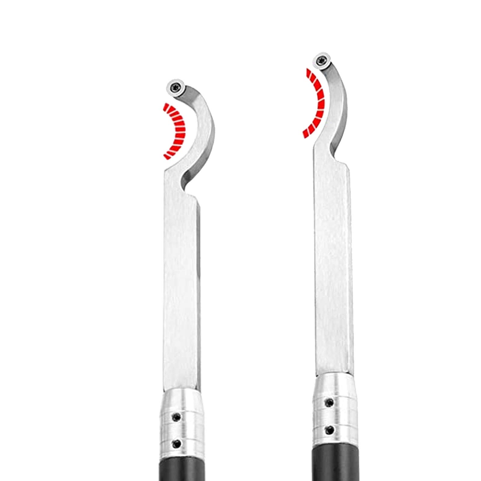 Scalpello per Tornio, Utensile con Punta per Tornio a Collo Di Cigno Cavo Scalpello per Tornio Piegato con Inserto Rotondo in Metallo Duro da 12 Mm per Hobbisti Del Legno