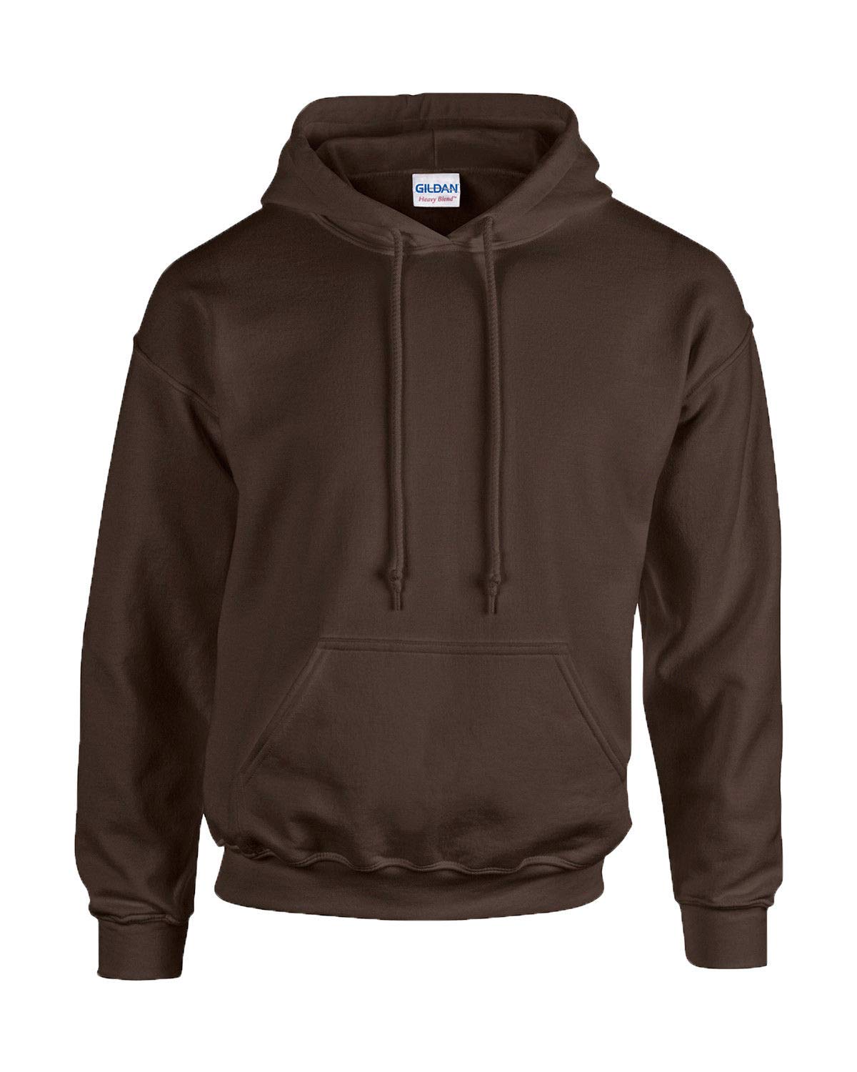 Gildan Men's Dark Chocolate Hoodie Adult 50/50Th Hooded Sweat/18500, Plain, Xxxl