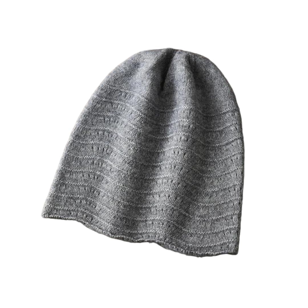 Czapka z dzianiny Czapki dziane klasyczne, Czapka z dzianiny wełnianej unisex, wielokolorowa(Gray)