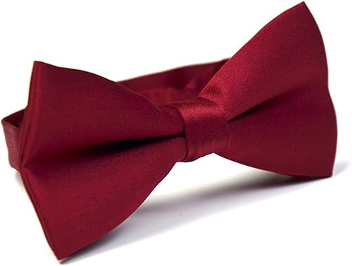 Miniatura 6 de TINYHI moño de esmoquin formal y satinado previamente armado y con longitud ajustable