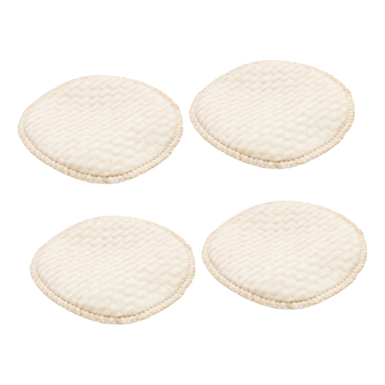 FAVOMOTO Cotton Breast Pads 4 Pack Nursing Pads Leak Proof Mat Washable Comfortable for Breastfeeding