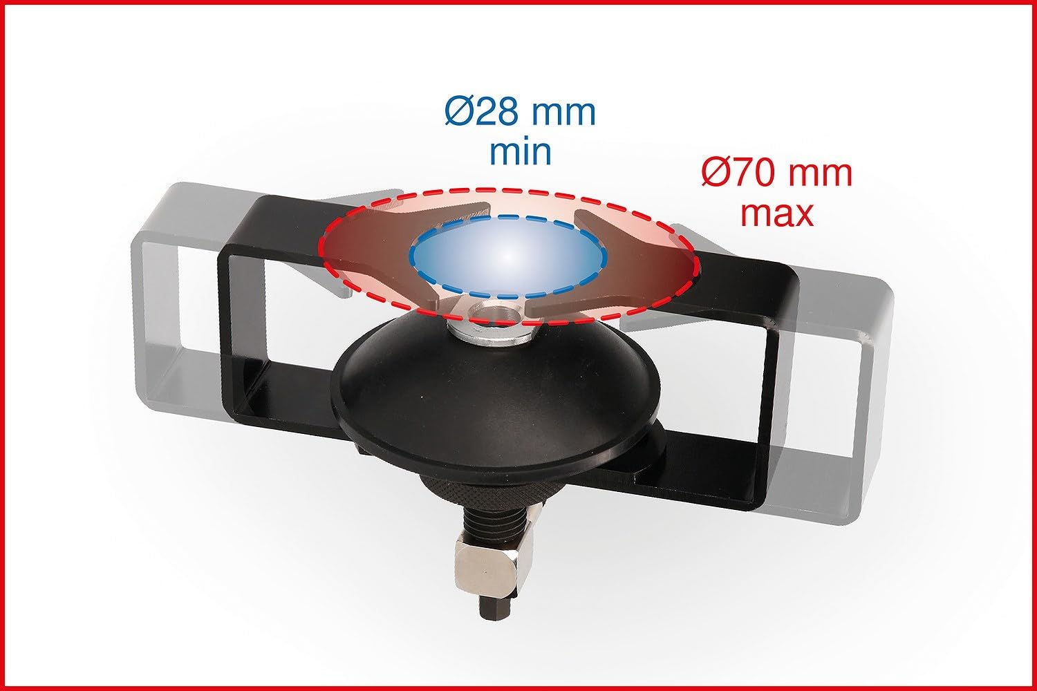 KS Tools 160.0718 Universal-Entlüfterstutzen-Adapter, verstellbar