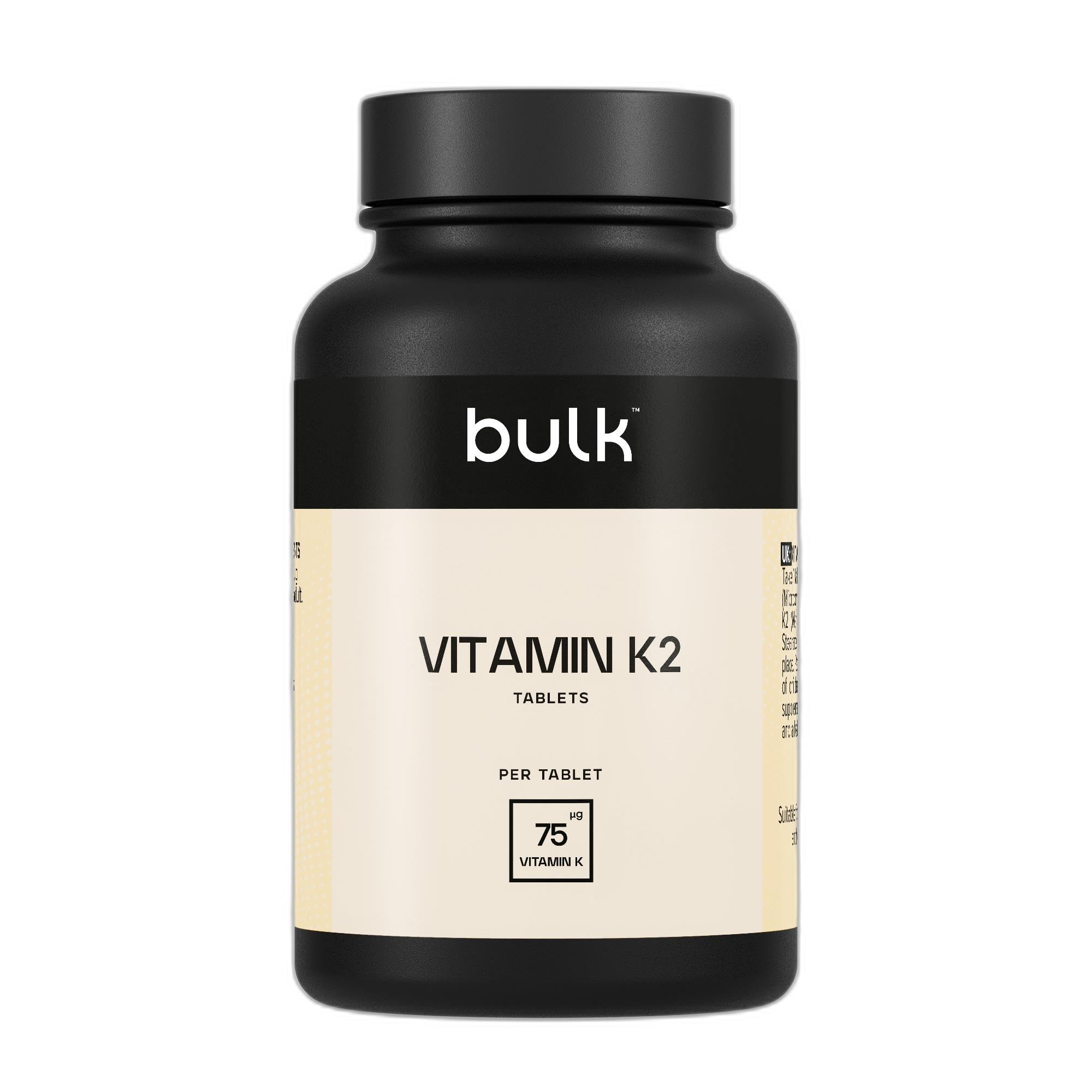Bulk Compresse da 75μg di Vitamina K2, 90 Compresse