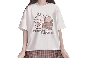Kawaii Bunny Cookies Cartoon Print T-shirt