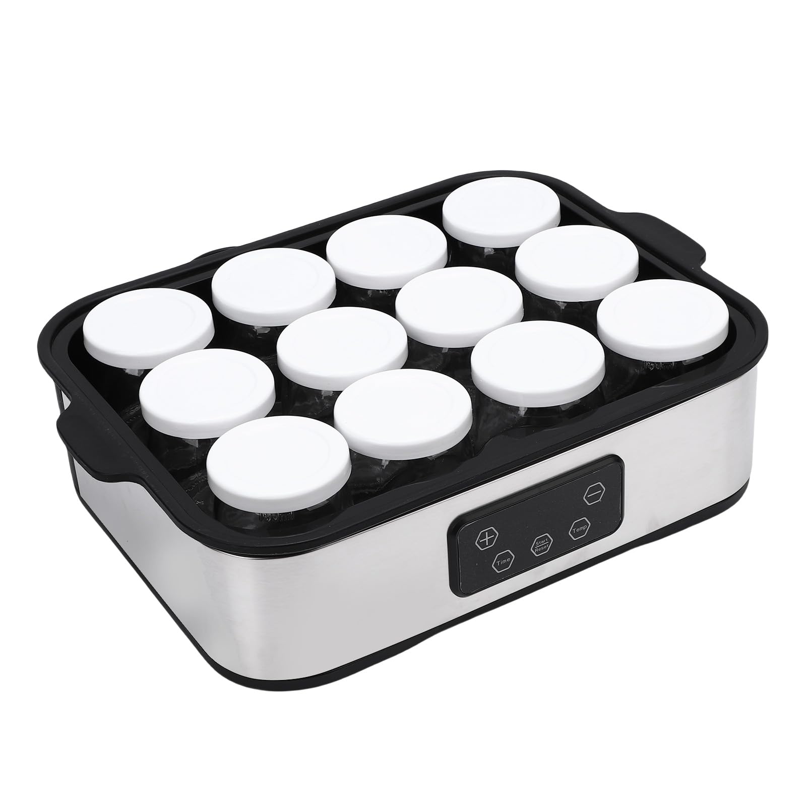 Yaourtière avec Minuterie 0-48h, 12 Pots en Verre de 180ml,