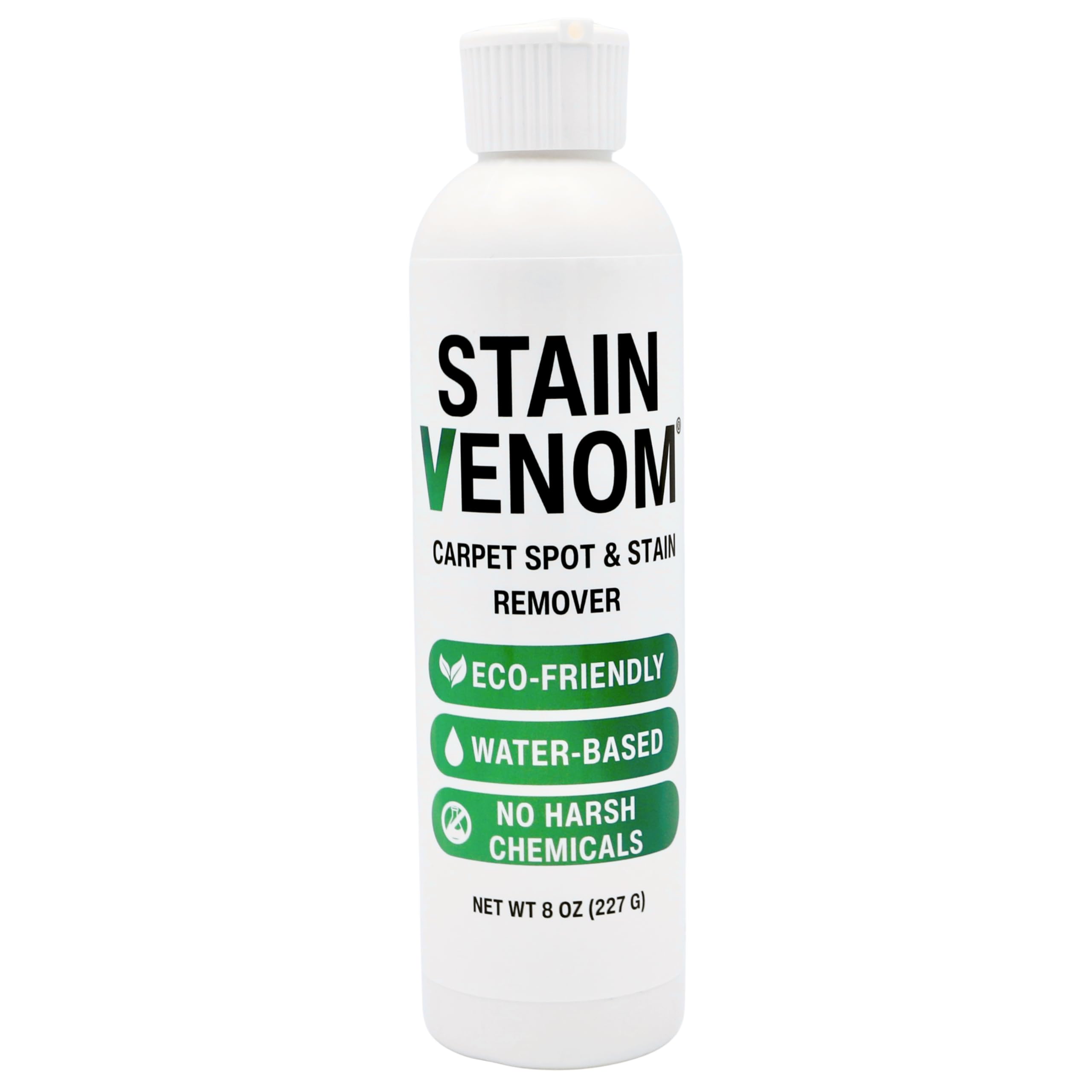 Stain Venom Carpet Spot Stain Remover - 8 oz Squirt Bottle - Free From PFAAS PFOS PFOA VOCs