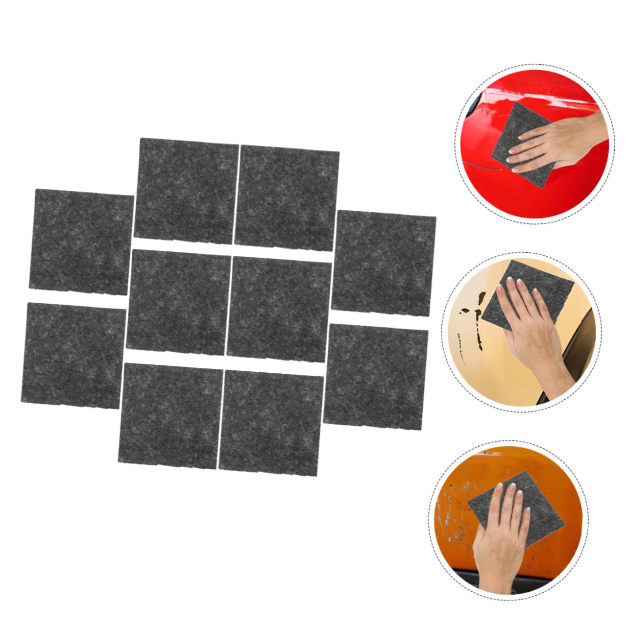 HEALEEP 10pcs Nano Cloth for Vehicle Scratch Remover Nano Cloth for Car Paint Restoration Efficient Water Repair for Various Vehicle Types